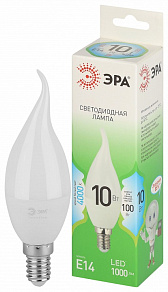 Лампа светодиодная Эра Green Line E14 10Вт 4000K LED BXS-10W-840-E14 GL
