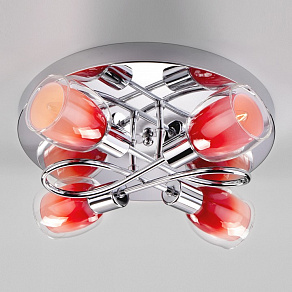 Потолочная люстра Eurosvet Potpourri 30151/4 красный