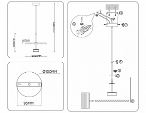 Подвесной светильник Ambrella Light LH LH72607