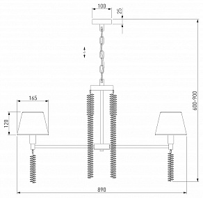 Подвесная люстра Eurosvet Charuel 60148/7 матовое золото