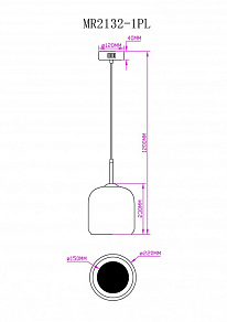Подвесной светильник MyFar Charlie MR2132-1PL