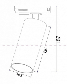 Светильник на штанге Maytoni Focus LED TR021-1-12B3K