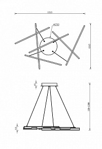 Подвесной светильник Maytoni Line MOD016PL-L75B4K