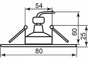 Встраиваемый светильник Feron GS-M362 28345