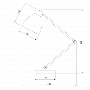 Настольная лампа офисная Eurosvet Loft 01024/1 белый
