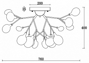 Потолочная люстра Freya Florencia FR5049CL-27W2