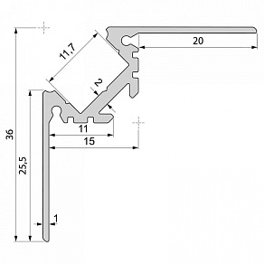 Профиль накладной Deko-Light AV-02-10 970450