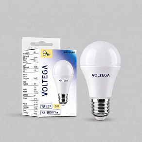 Лампа светодиодная Voltega Globe 9W E27 9Вт 3000K 3282