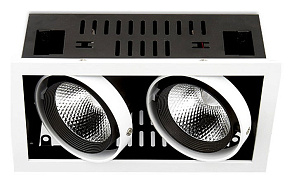Встраиваемый светильник Ambrella T T812 BK/CH 2*12W 4200K