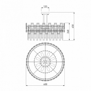 Светильник на штанге Bogate's Lago 330/9 Strotskis