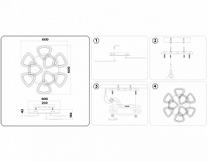 Потолочная люстра Ambrella FA FA2923