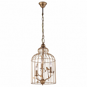 Подвесной светильник Arte Lamp Gabbia A1865SP-3BG