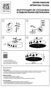 Накладной светильник Lightstar Faraone 701021