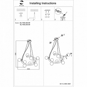 Подвесная люстра ST-Luce Asolo SL1185.203.09