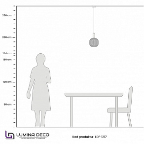 Подвесной светильник LUMINA DECO Gato LDP 1217-1 WT+BK