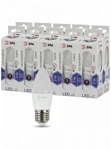 Лампа светодиодная Эра Стандарт E27 7Вт 6000K LED B35-7W-860-E27