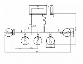 Подвесной светильник Maytoni Erich MOD221-PL-05-G