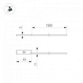 Токопровод концевой Arlight MICROCOSM 062271