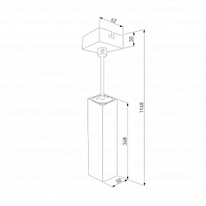 Подвесной светильник Eurosvet Cant 50154/1 LED красный