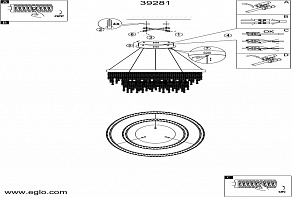 Подвесной светильник Eglo Antelao 39281