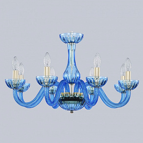 Подвесная люстра Bohemia Ivele Crystal Ivele Crystal 3 1310/8/240 G Aq/Aquamarime/M-1H