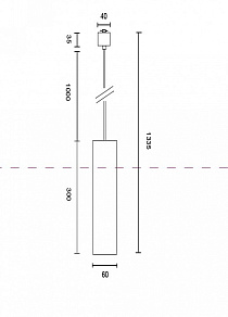 Подвесной светильник Maytoni Focus TR025-1-GU10-B