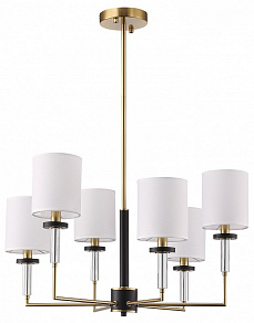 Люстра на штанге ST-Luce BLACK+BRASS SL1404.303.06