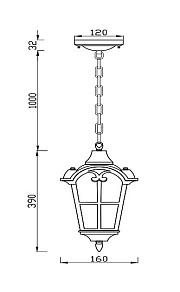 Подвесной светильник Maytoni Albion O413PL-01GB