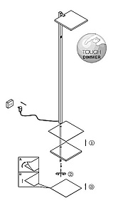 Торшер Globo Savinja 41622S