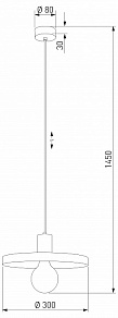 Подвесной светильник TK Lighting SILA 10757 SILA SABIA BROWN