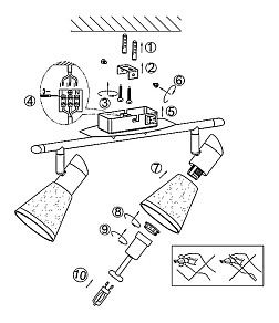 Бра Globo Bradley 56800-2