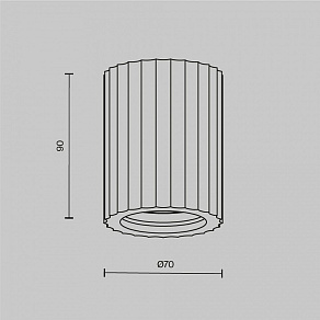 Накладной светильник Maytoni Conik gyps C121CL-GU10-W