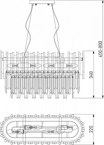Светильник на штанге Bogate's Piano 340/4 Strotskis Smart
