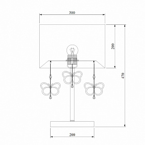 Настольная лампа декоративная Bogate's Papillon 01094/1