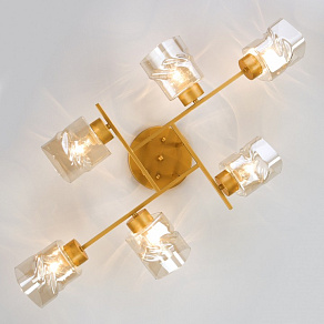 Потолочная люстра Eurosvet Hilari 30165/6 перламутровое золото