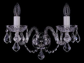 Бра Bohemia Ivele Crystal 1400 1402B/2/195XL/Ni/Leafs