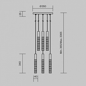 Подвесная люстра Maytoni Selemo MOD328PL-L18CH3K
