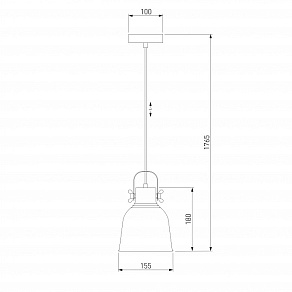 Подвесной светильник Eurosvet Projector 50083/1 бордовый