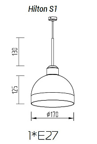 Подвесной светильник TopDecor Hilton Hilton S1 12