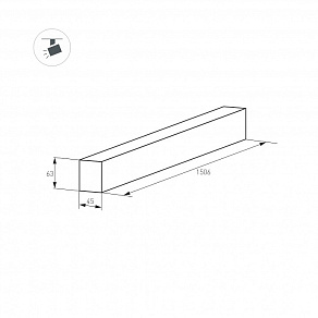 Трек накладной Arlight MAG-45 026906(1)