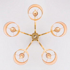 Люстра на штанге Eurosvet Ofelia 60070/5 перламутровое золото