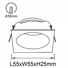 Встраиваемый светильник Mantra ANTILLA 9169