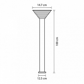 Наземный высокий светильник Lightstar Piatto 379737