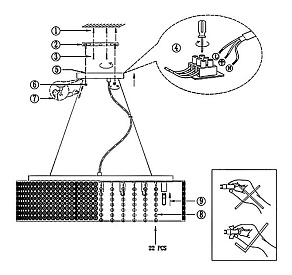 Подвесной светильник Globo Emilia 67015-7H
