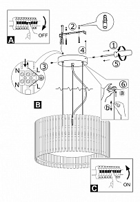 Подвесной светильник Eglo Roverato 94011