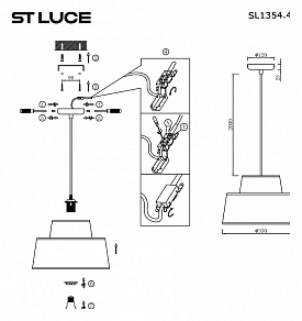 Подвесной светильник ST-Luce Jackie SL1354.433.01