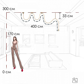 Подвесной светильник Loft it Thread 10388B Brass