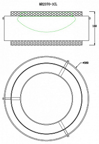 Накладной светильник MyFar Anders MR2370-1CL