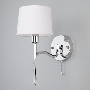 Бра Eurosvet Madera 10093/1 хром/прозрачный хрусталь Strotskis