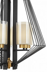 Подвесная люстра LUMINA DECO Canti LDP 1244-5 BK+MD